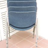 Series of 4 chairs DSC 106 Castelli by Piretti 1972