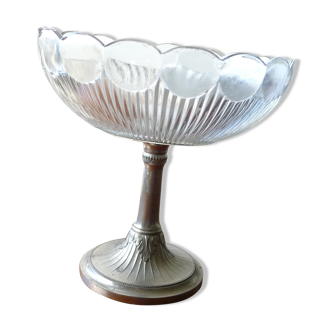 On foot vintage fruit bowl