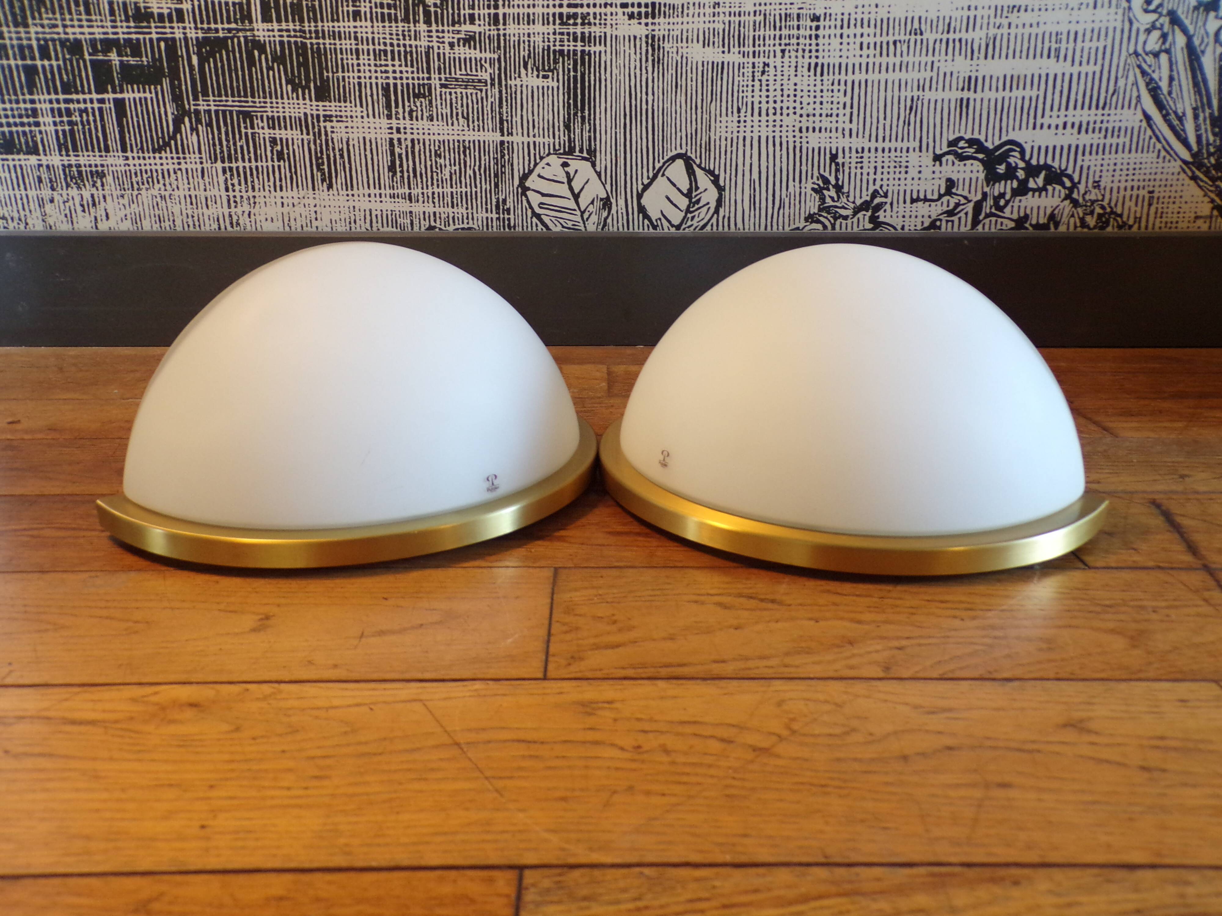 Pair of Peill & Putzler wall lights