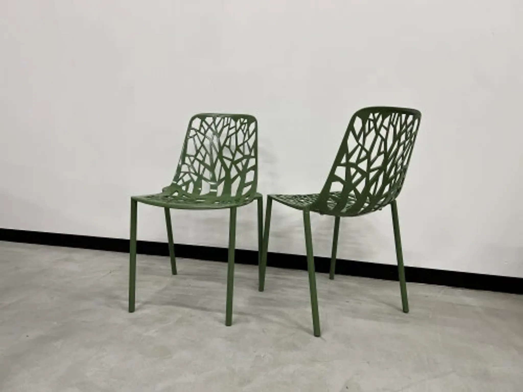 Duo de chaises Fast Forest, vert forêt