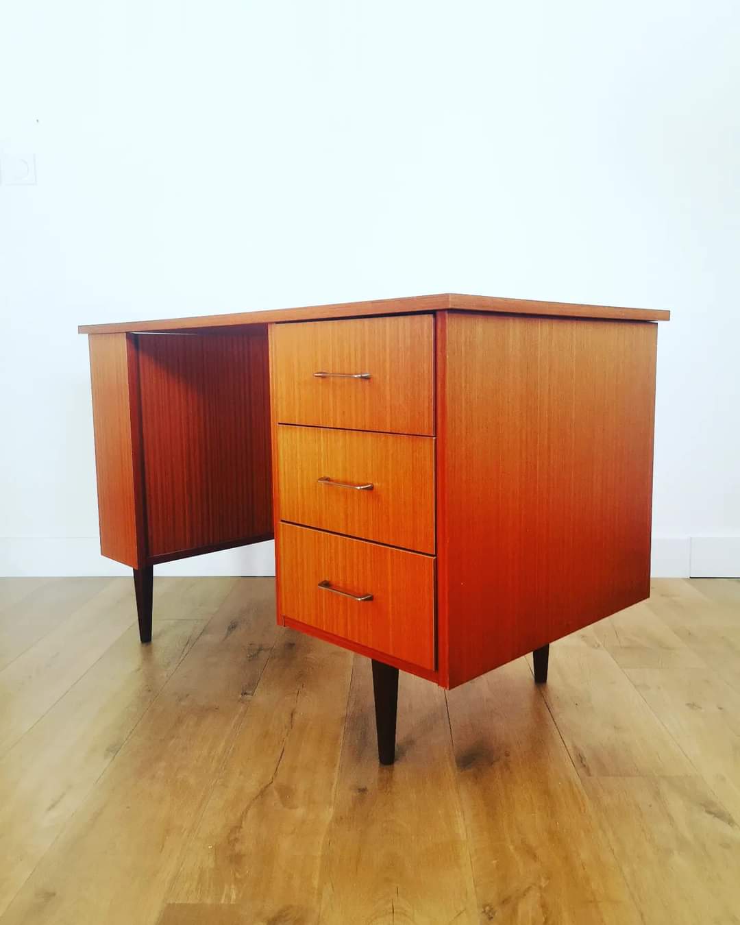 Wooden desk in the 60s