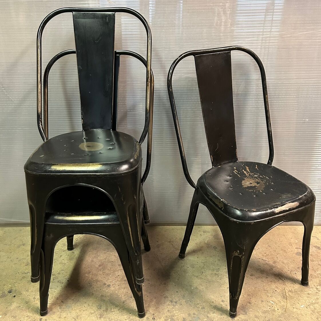 Industrial bistro chair