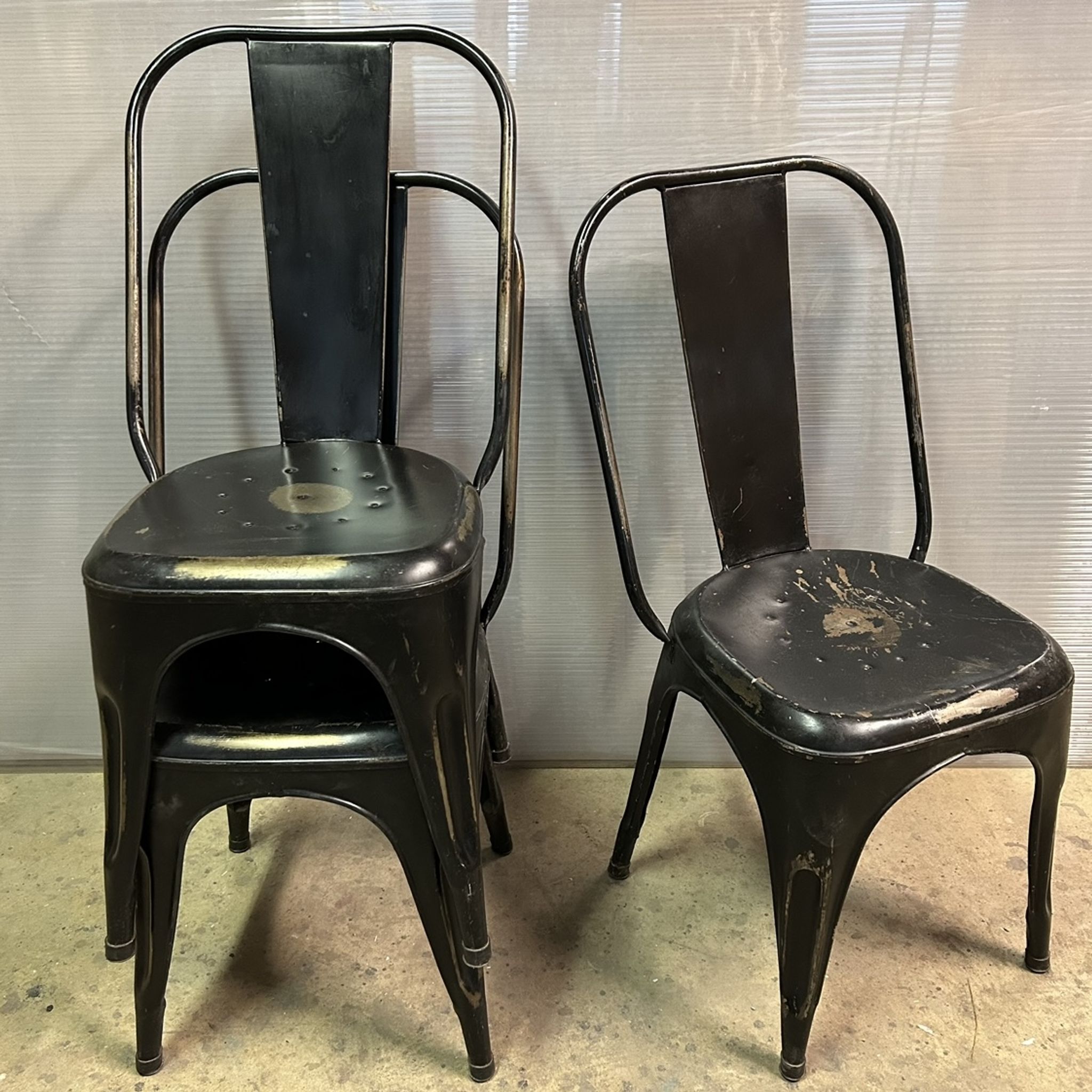 Industrial bistro chair