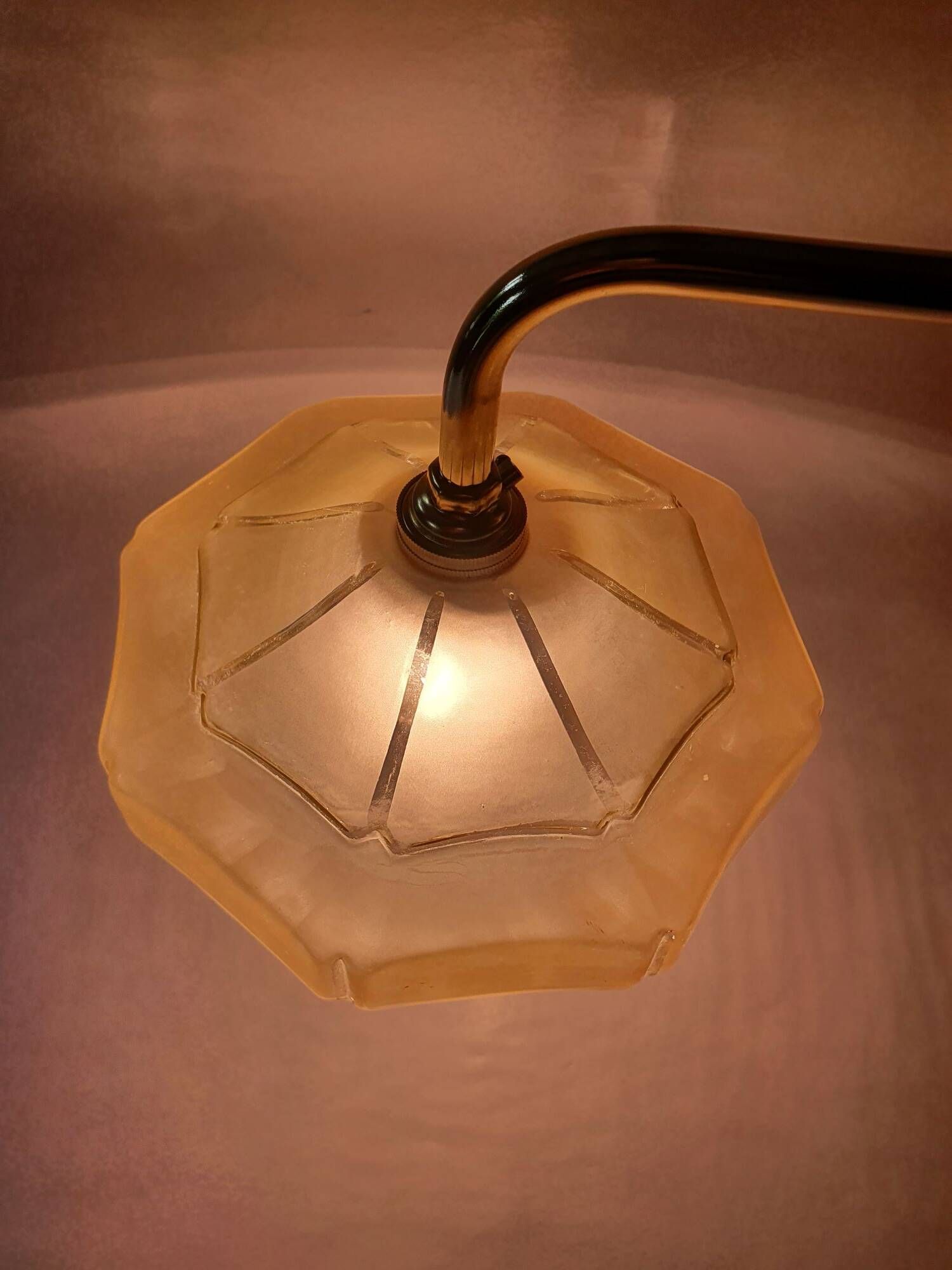 Pair of vintage 1940s Art Deco wall lights from France - newly electrified