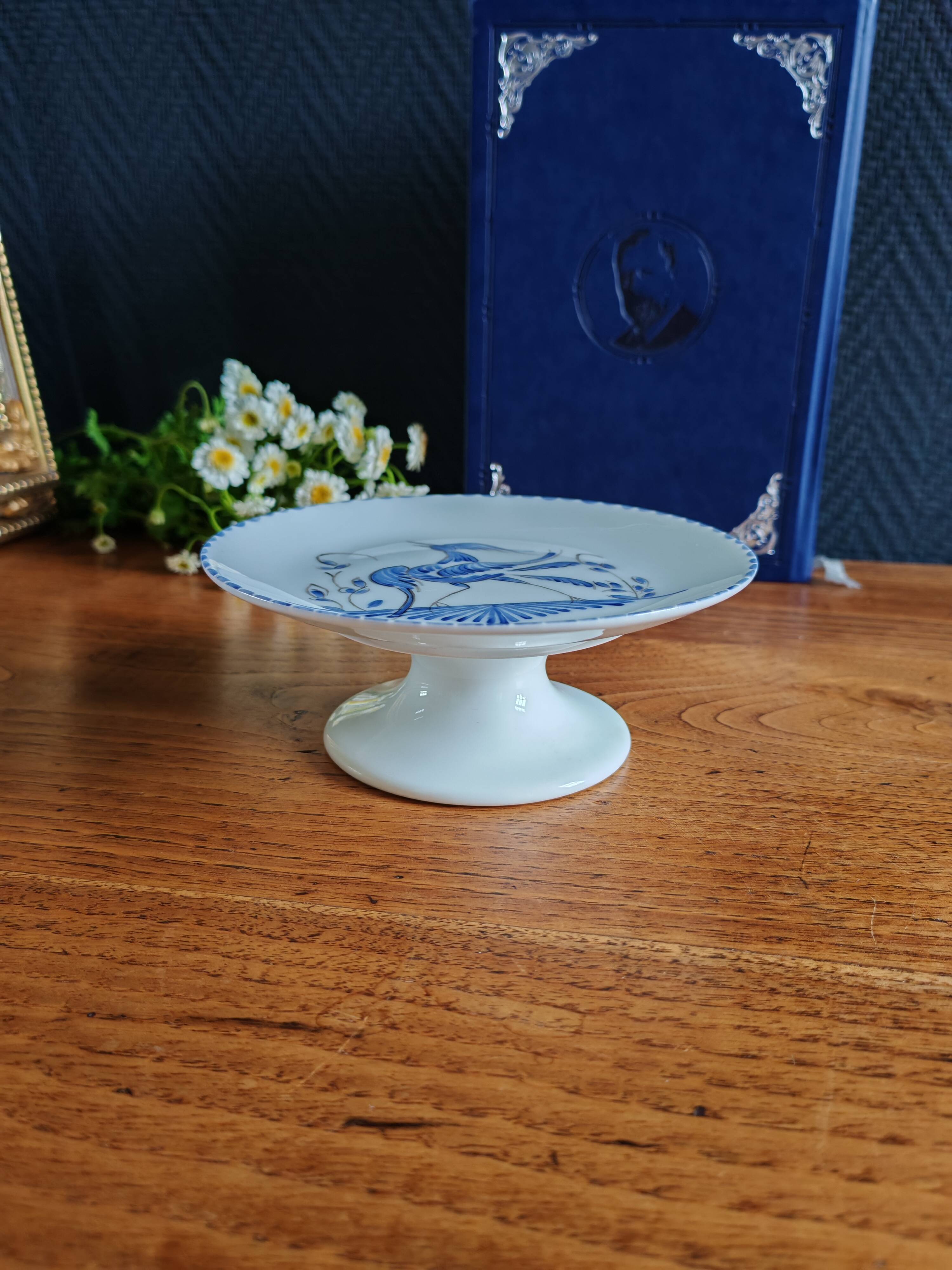 Limoges Porcelain Footed Plate