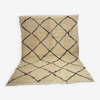 Handmade wool berber rug 200 x 100 cm