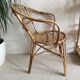 Fauteuil rotin vintage