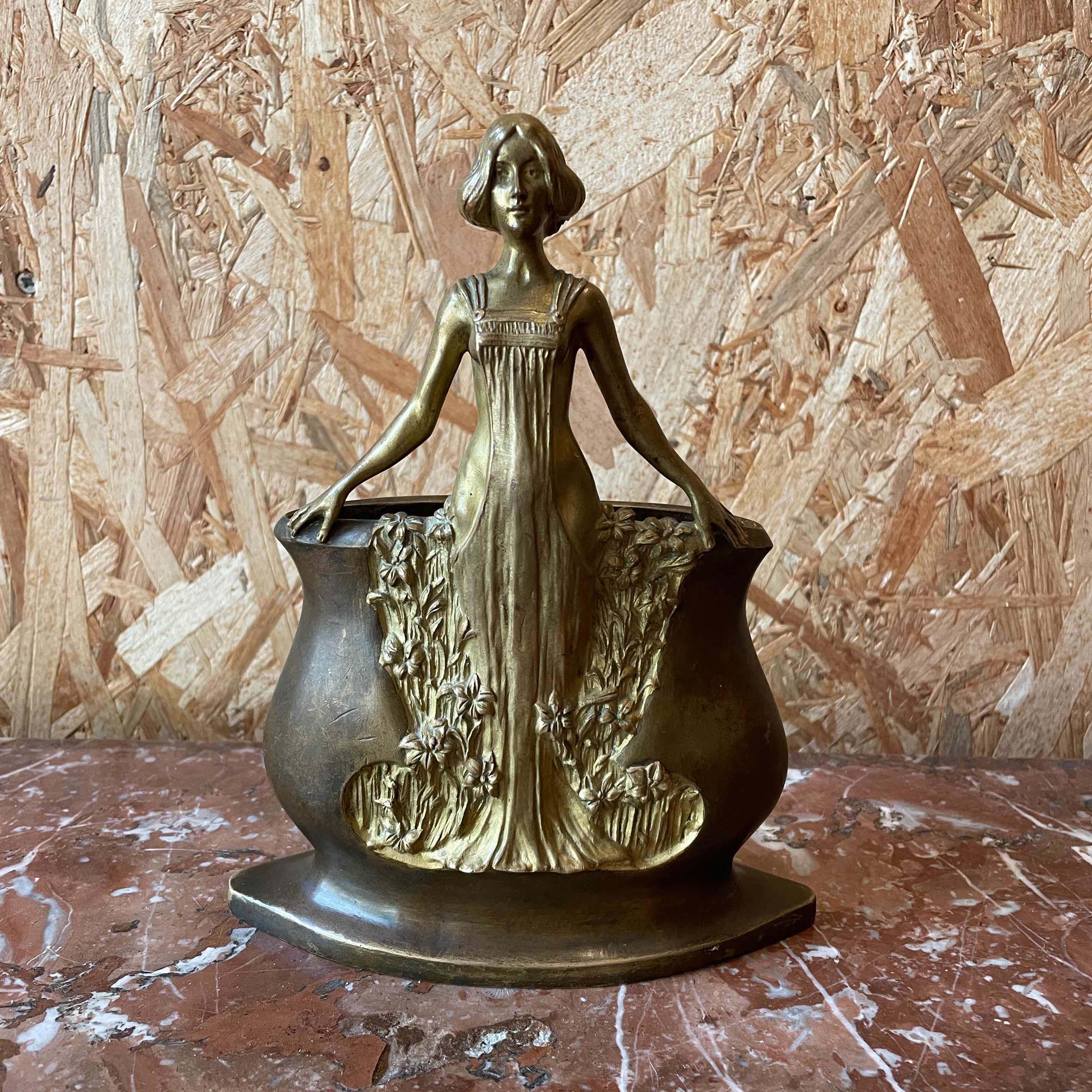 "Young Girl with Lilies" by Charles Korschann