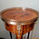 Pedestal table or harness in rosewood marquetry Louis XV style