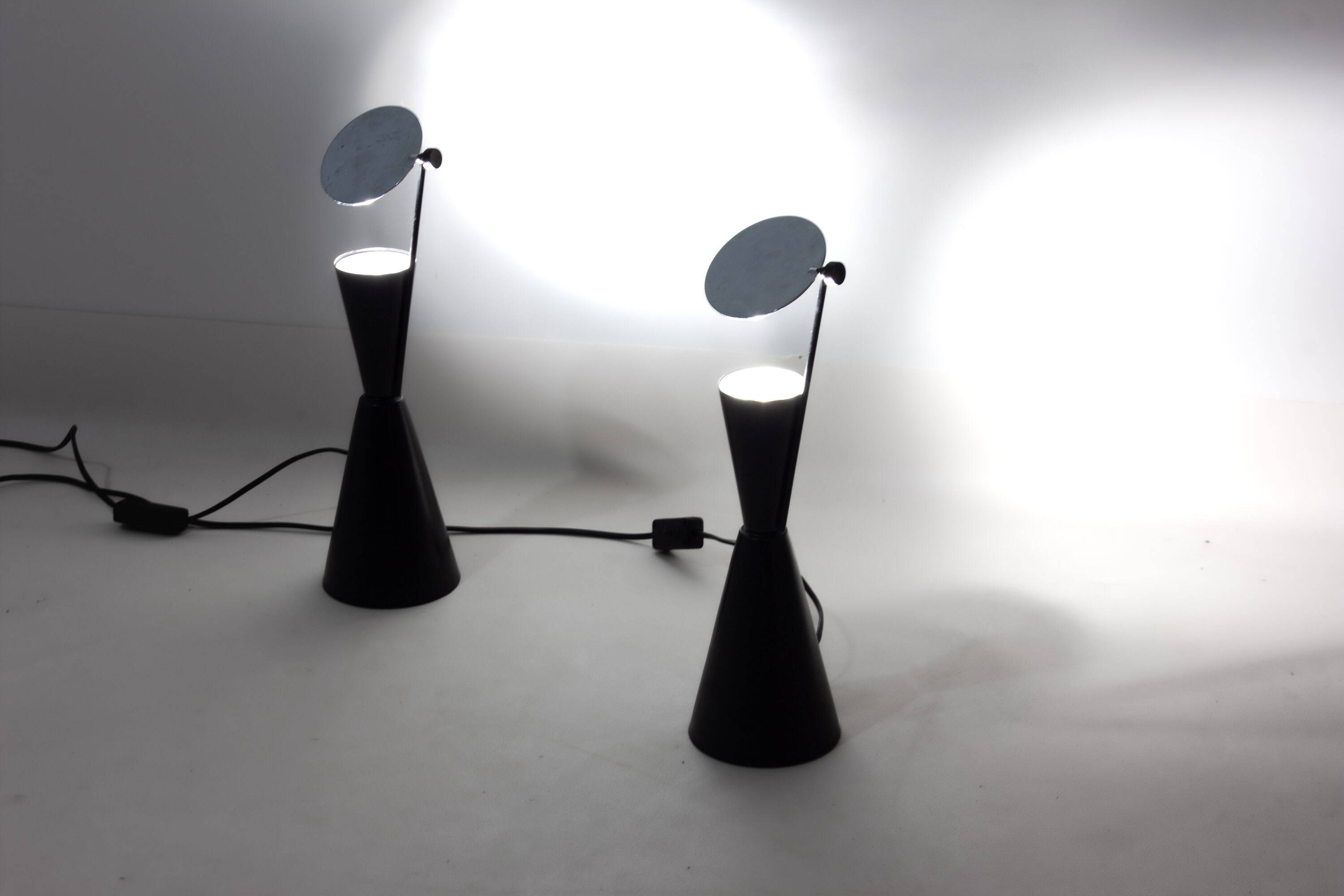 Set of Spanish "Diabolo" lamps, 1980s