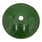 Galette en émail vert