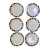 Vintage 70s patterned plates