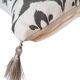 Ottoman cushion cover style ikat white/gray - 50 x 50