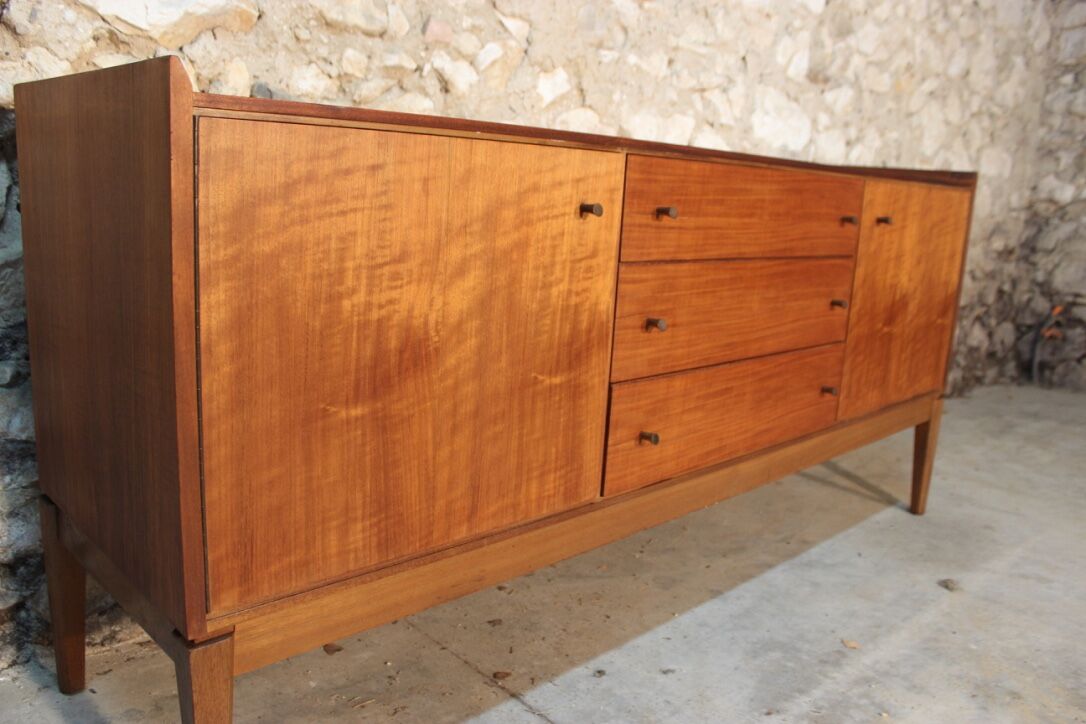 Vintage Scandinavian style teak sideboard by Younger, 60s