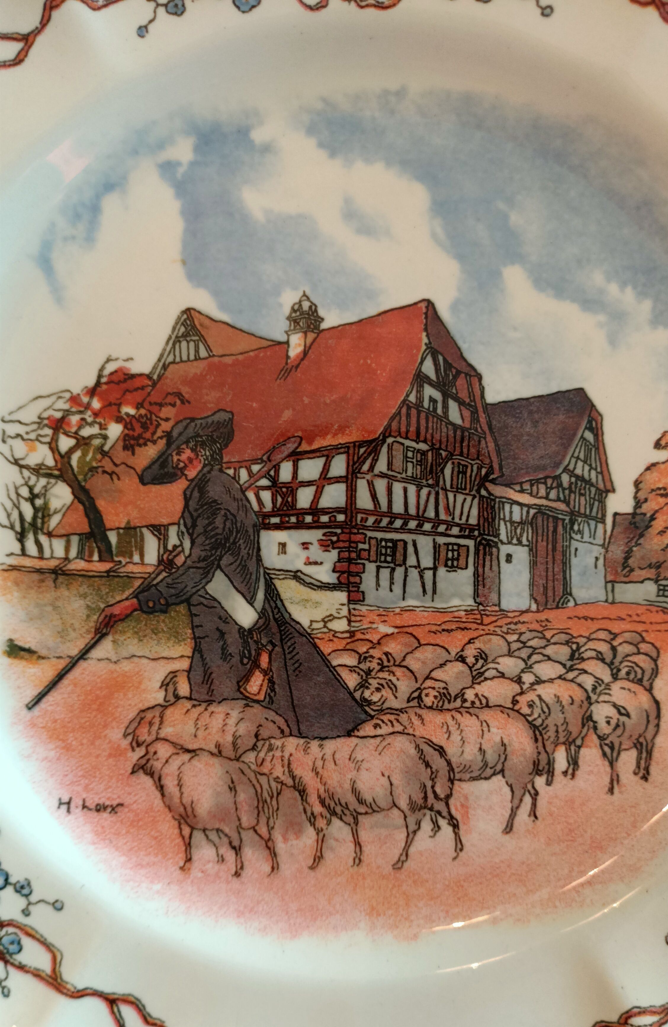 20 plates Obernai Faïencerie Sarreguemines