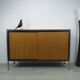 Sideboard storage modernist design 70s vintage oak metal