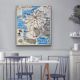 1964 School Map Railways of France