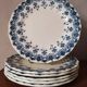 6 plates in earthenware iron by LG