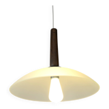 Hanging Lamp Mid-century modern Vintage Pendant Mint Green Glass Light 1970