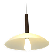Suspension vintage en verre vert menthe, style moderne du milieu du siècle, années 1970
