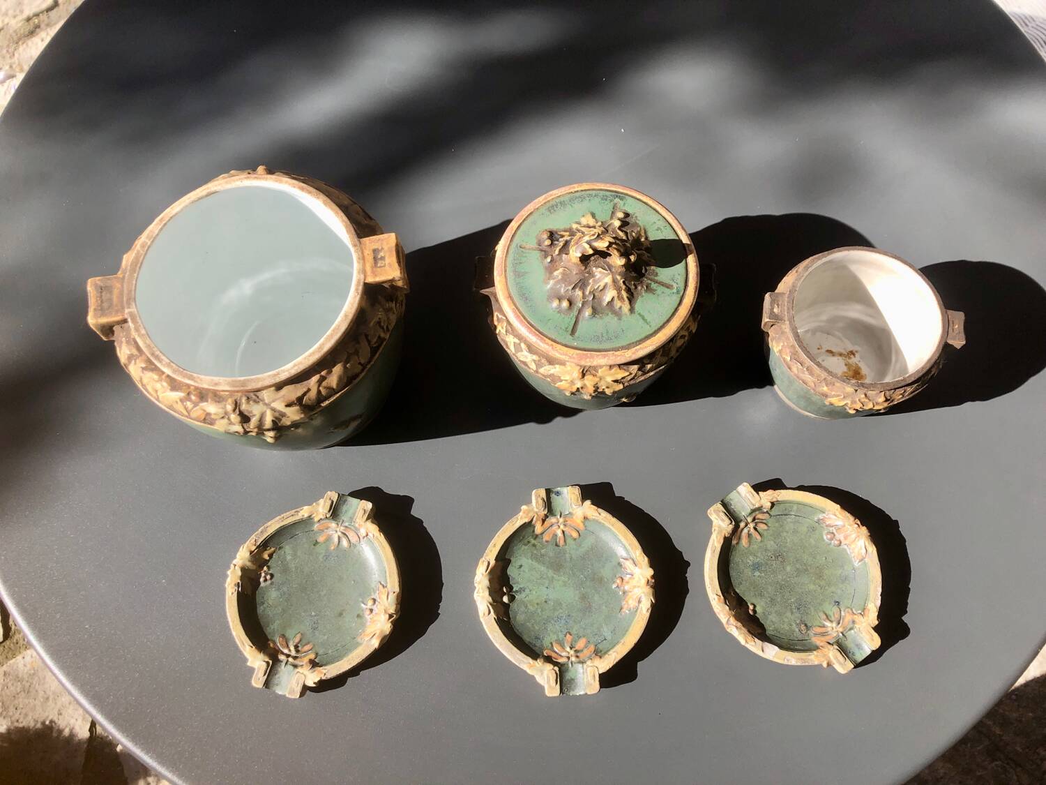 Smoking set ceramic Susse Frères Paris