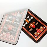 Södahl 1960s jute table runner, Nativity scene