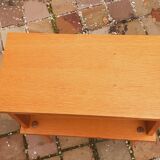 Vintage 50s light oak bedside table.