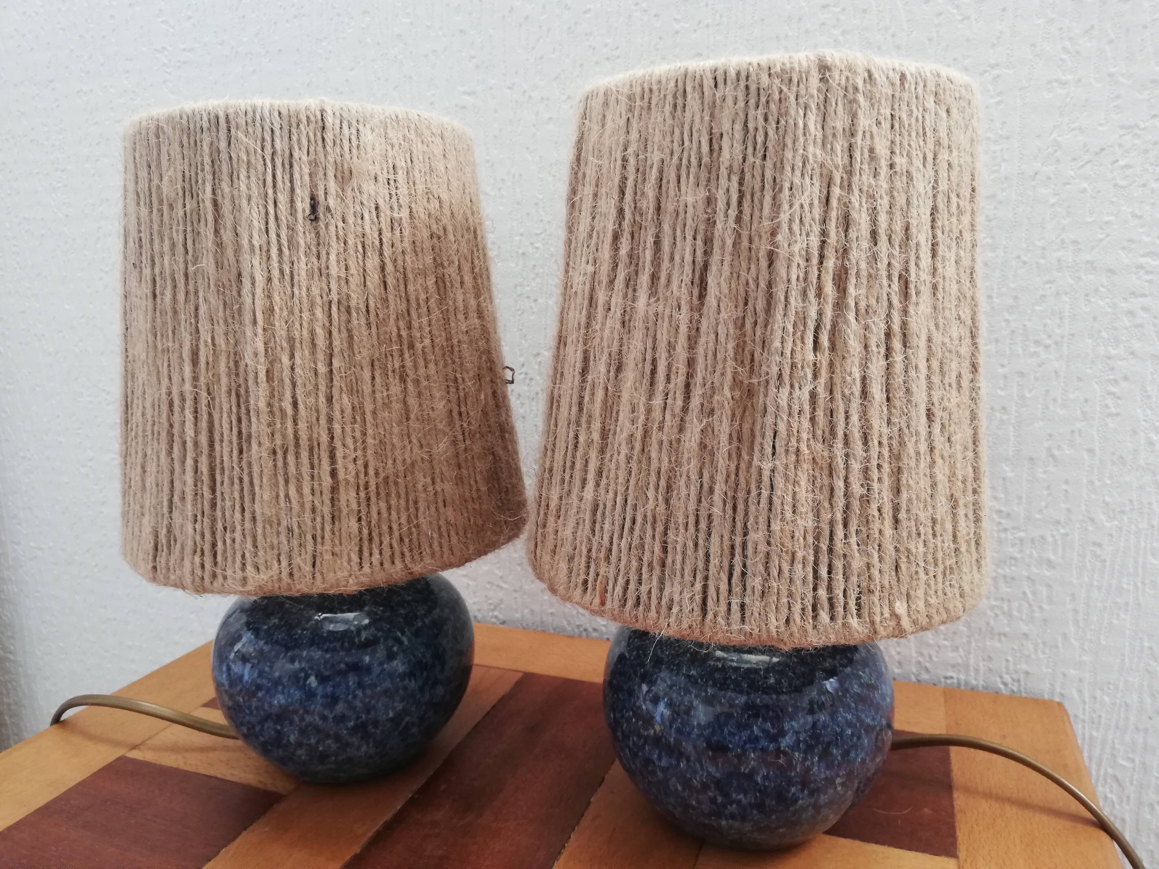 Pair of vintage ceramic lamp