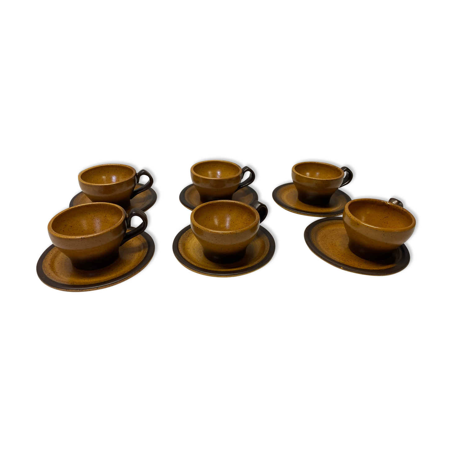 Set of 6 saint Amand sandstone cups