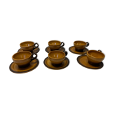Set of 6 saint Amand sandstone cups
