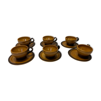 Set of 6 saint Amand sandstone cups