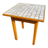 Petit table carrée bois carrelage carreler