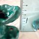 xPair of Handcrafted Teal Enameled Door Handles by Gabbianelli, Albisola, I