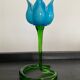 Vintage Murano flower candle holder in glass paste