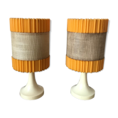 Pair of vintage bedside lamps, circa 1970