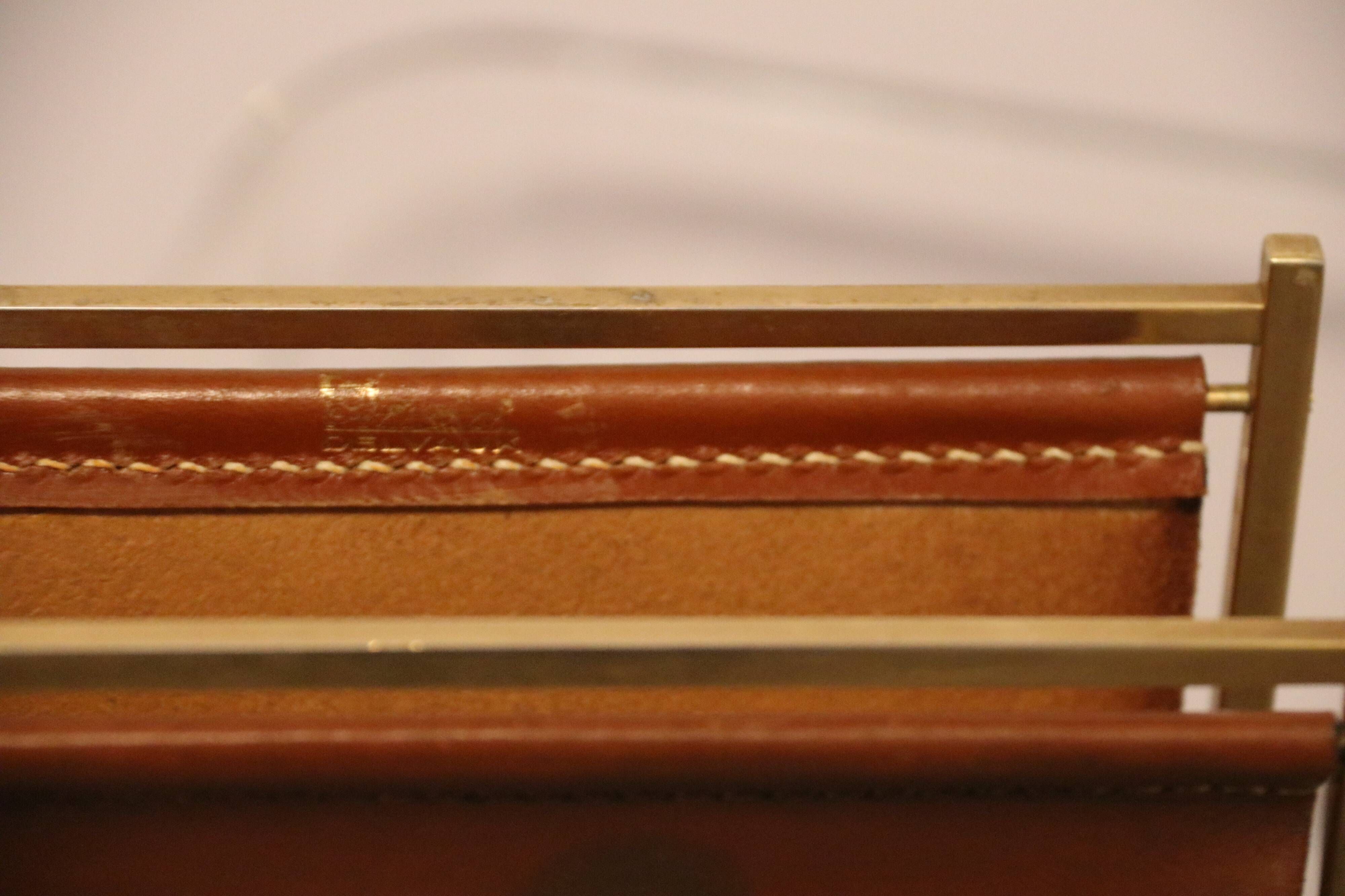 Desk accessories - letter holder & calendar - by Delvaux - Belgium - 1970's