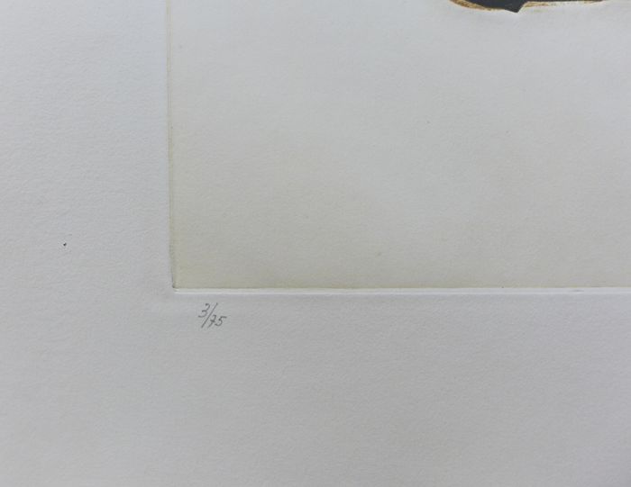 Conrad Marca-Relli Composition 9, 1977. Etching and original aquatint signed