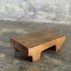 Small stool, accent stool in solid blond teak wabi-sabi L30 W8.5 H6.
