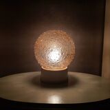 60s glass mid-century ceiling light