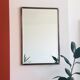 Old beveled mirror brass frame 74x50cm