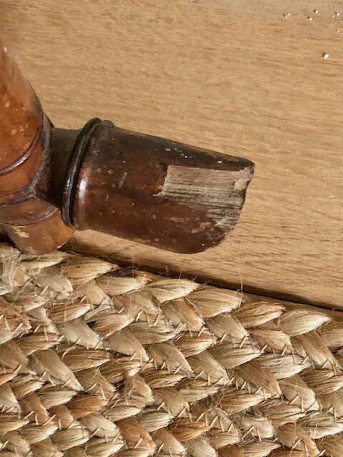 Large bamboo mirror from the 1950s