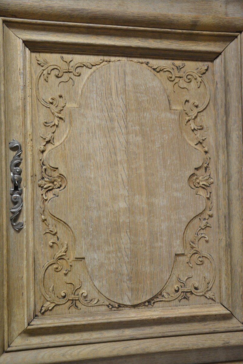 Whitewashed oak sideboard