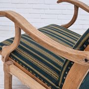 Chaise à bascule danoise à dossier haut, très bon état d'origine.