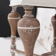 Rare small 17th century Dutch (nursery) cushion cabinet oak white painted