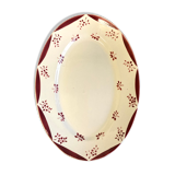 The oval dish small flowers Digoin