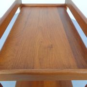 Large teak bar cart from Tarm Stole Møbelfabrik, Denmark, 1960s.