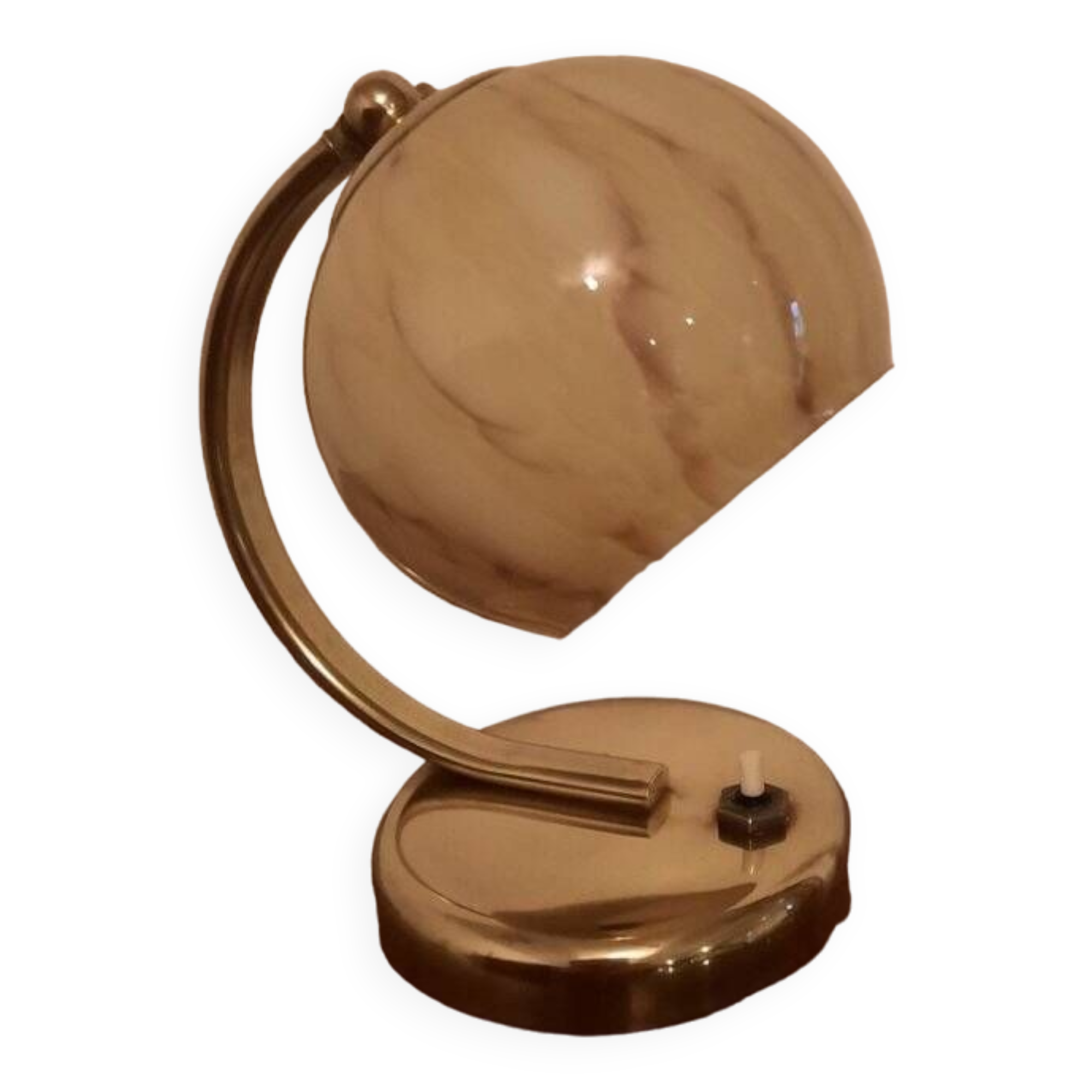 Bauhaus Brass Table Lamps, Germany, 1930s