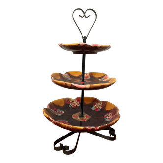 Vintage display stand in Vallauris ceramic