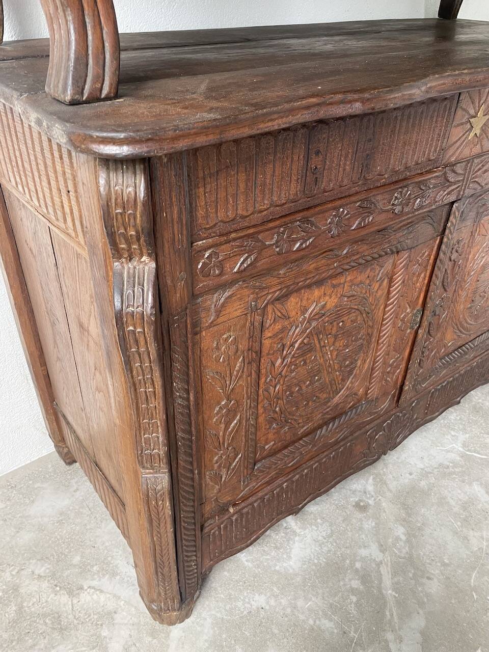 Auvergne brutalist folk art furniture 1890