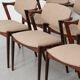Dining chairs in rosewood, model 42, by Kai Kristiansen.